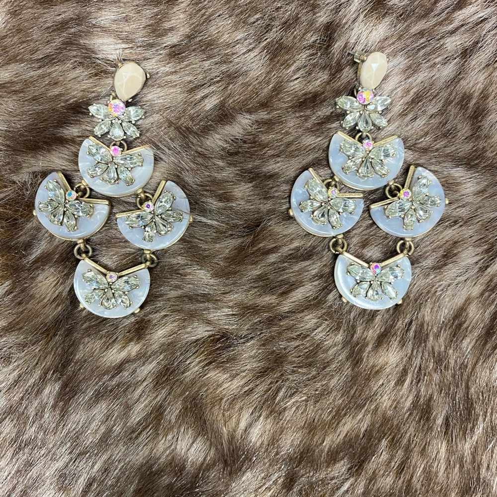 Costume Statement Jeweled Earrings